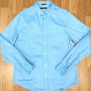 HAWKER RYE REGULAR FIT 100% COTTON SHIRT SKY BLUE Sz MEDIUM, M